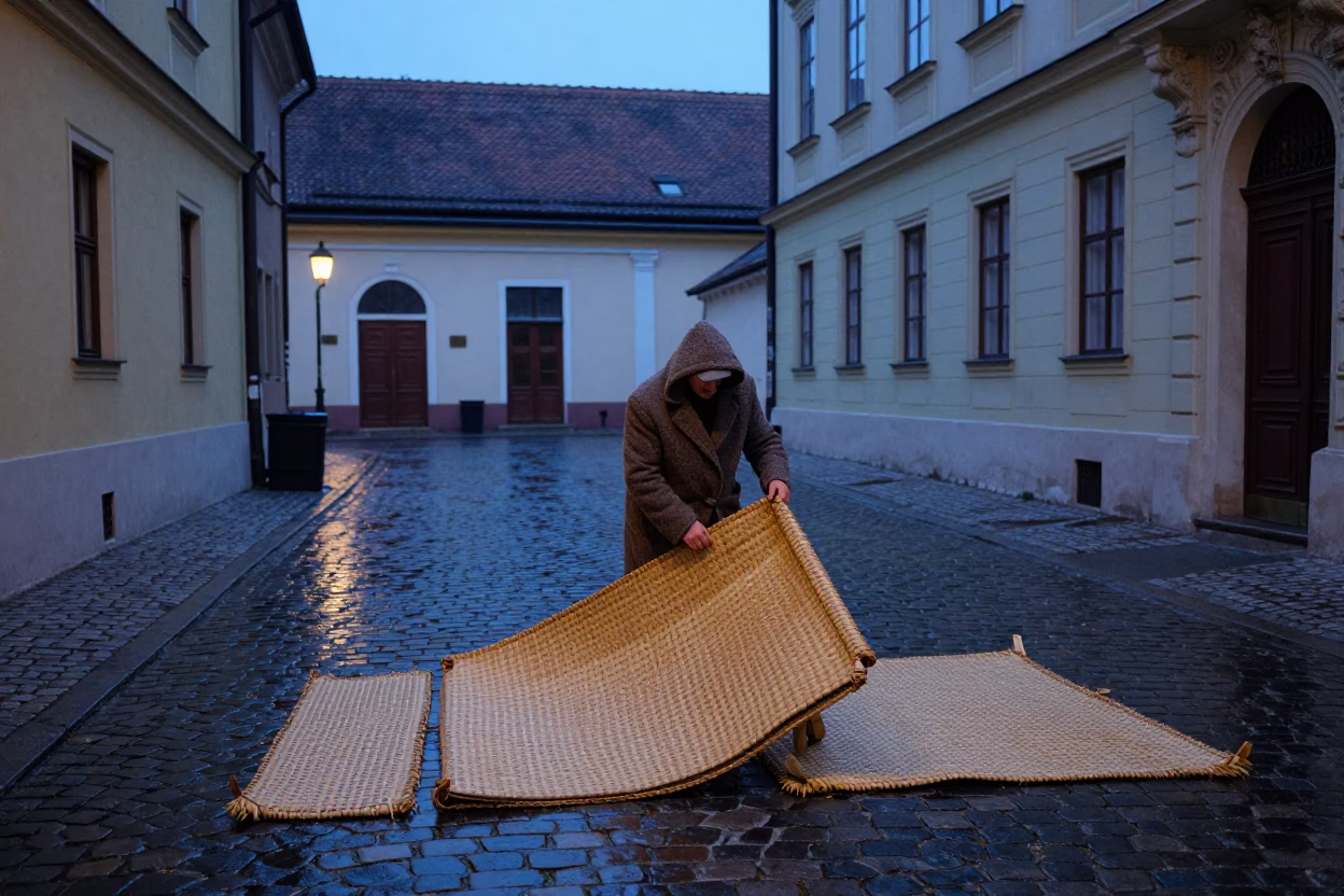 Woven Mats in Budapest in in Budapest, Hungary