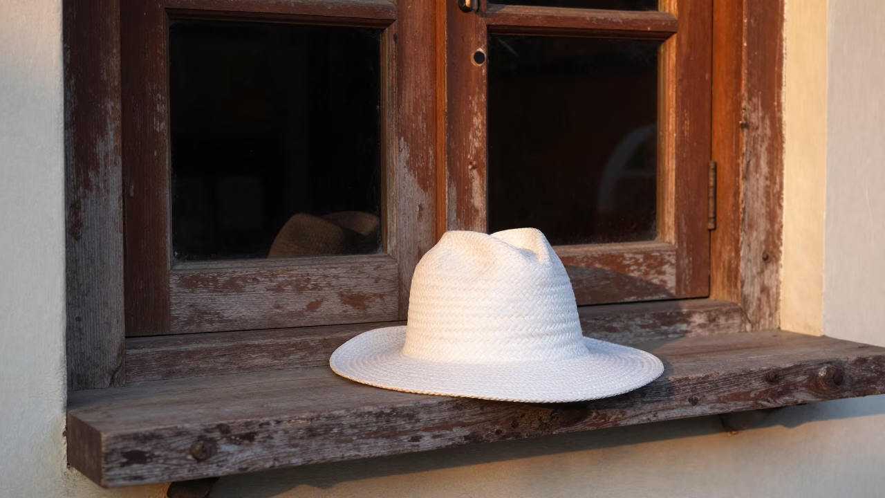 Woven Sun Hat in Denpasar in in Denpasar, Indonesia