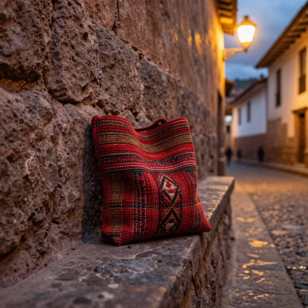 Woven Textile Bag in Cusco in in Cusco, Peru
