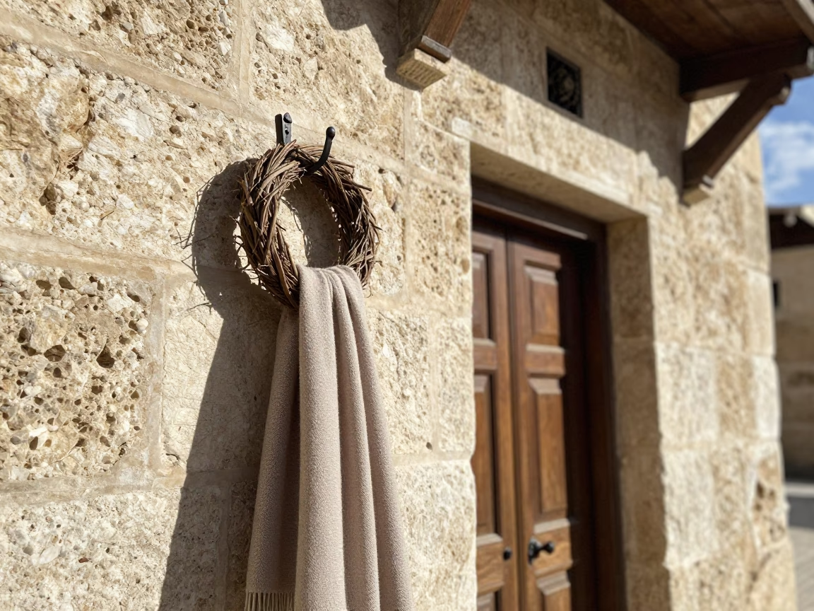 Wreath at Noon Light in in Amman, Jordan