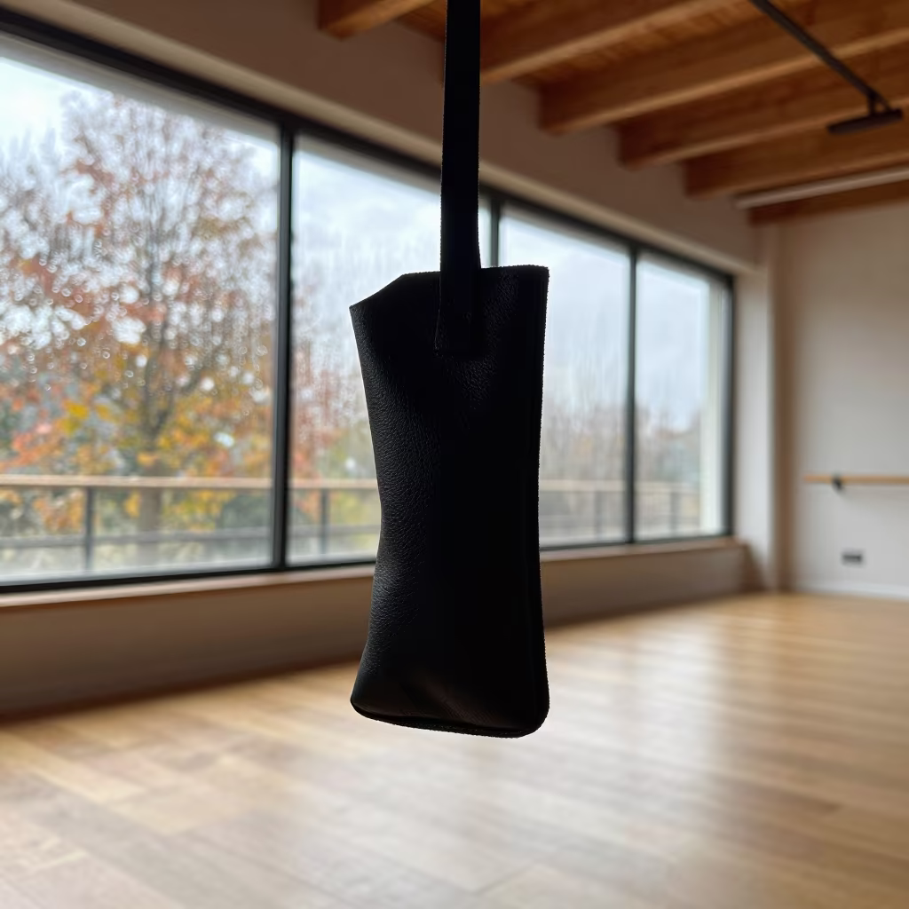 Wrench Pouch Silhouette in Faiyum Yoga Studio in inside a yoga studio before the session begins in Faiyum