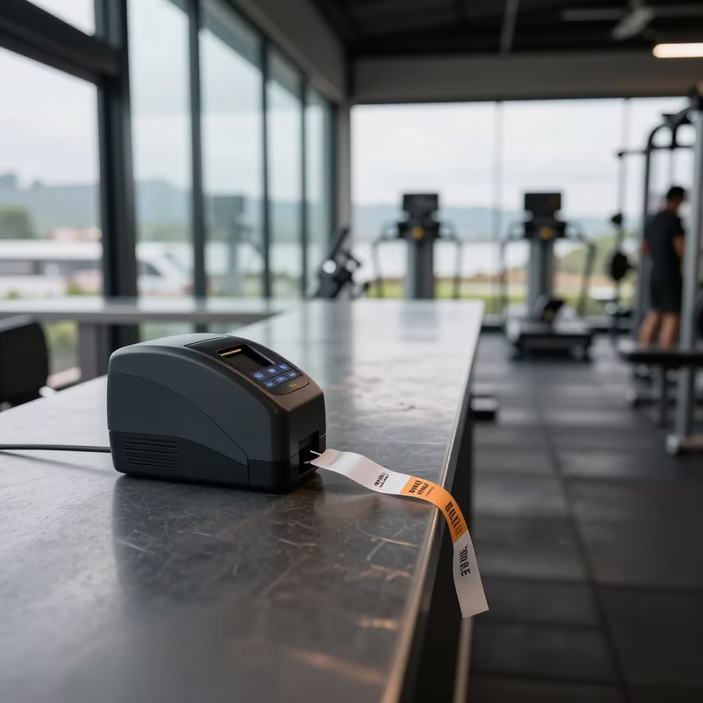 Wristband Printer in Langkawi Rehab Gym in inside a rehabilitation gym in Langkawi