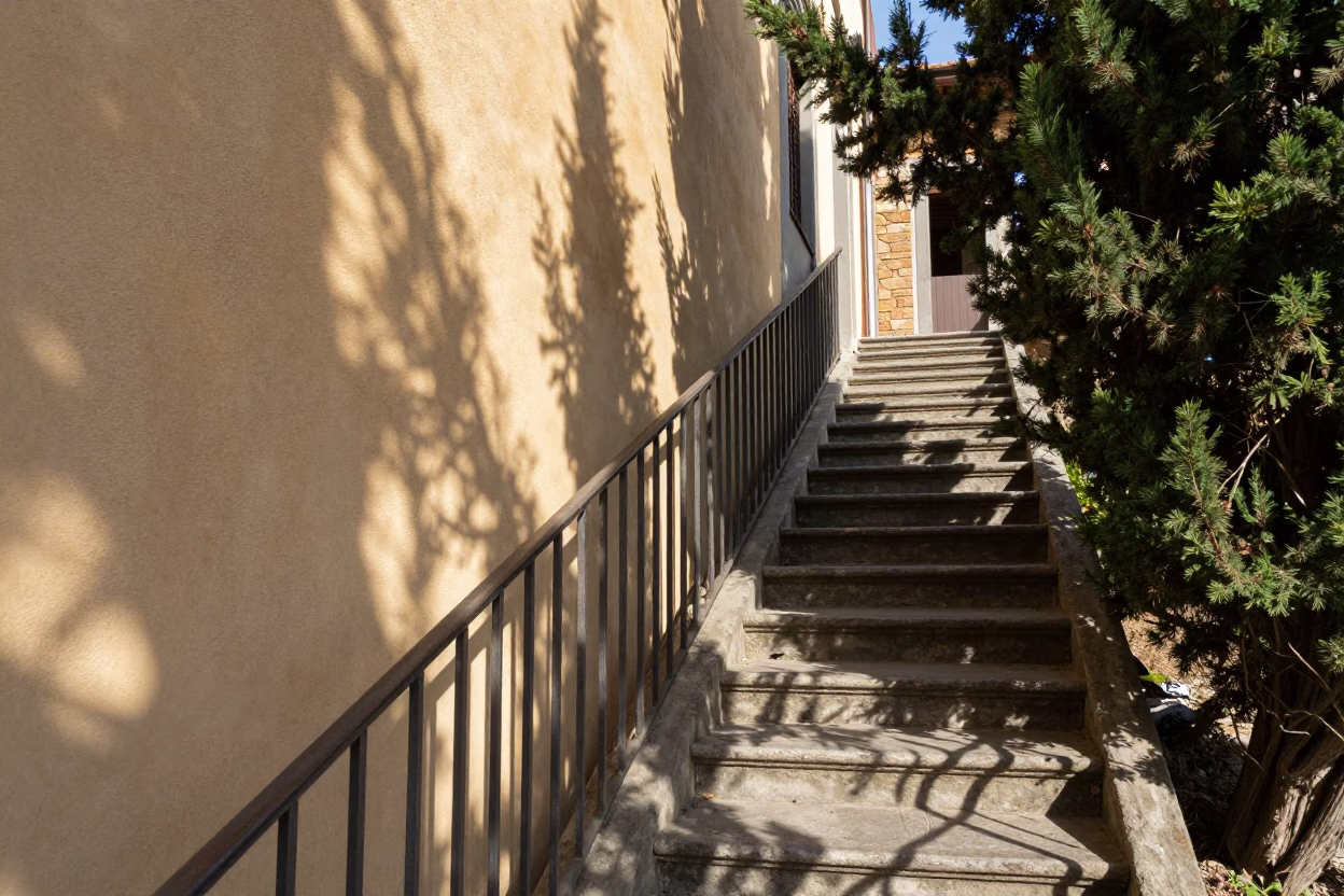 Wrought Iron Stair Rail in Florence in in Florence, Italy