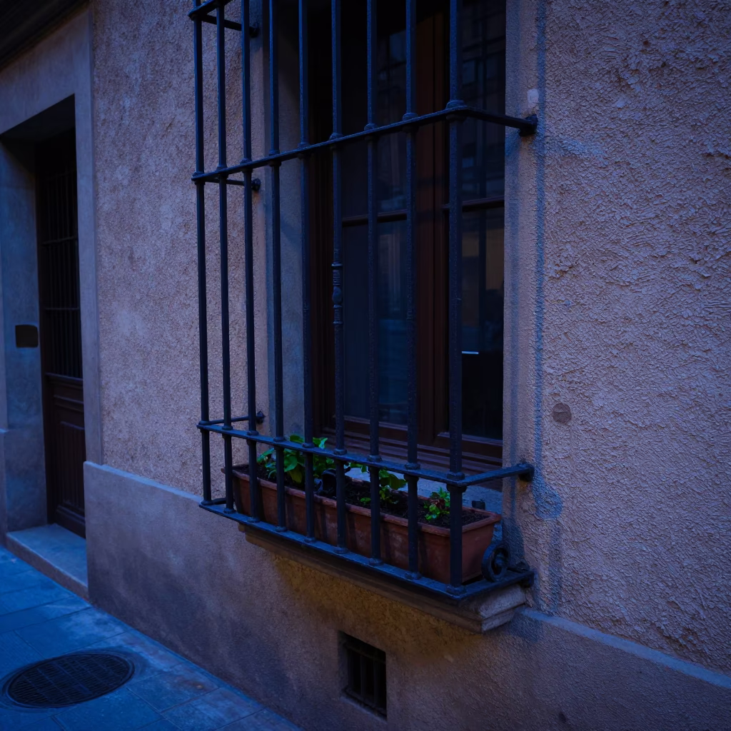 Wrought Iron Window Box in Barcelona in in Barcelona, Spain