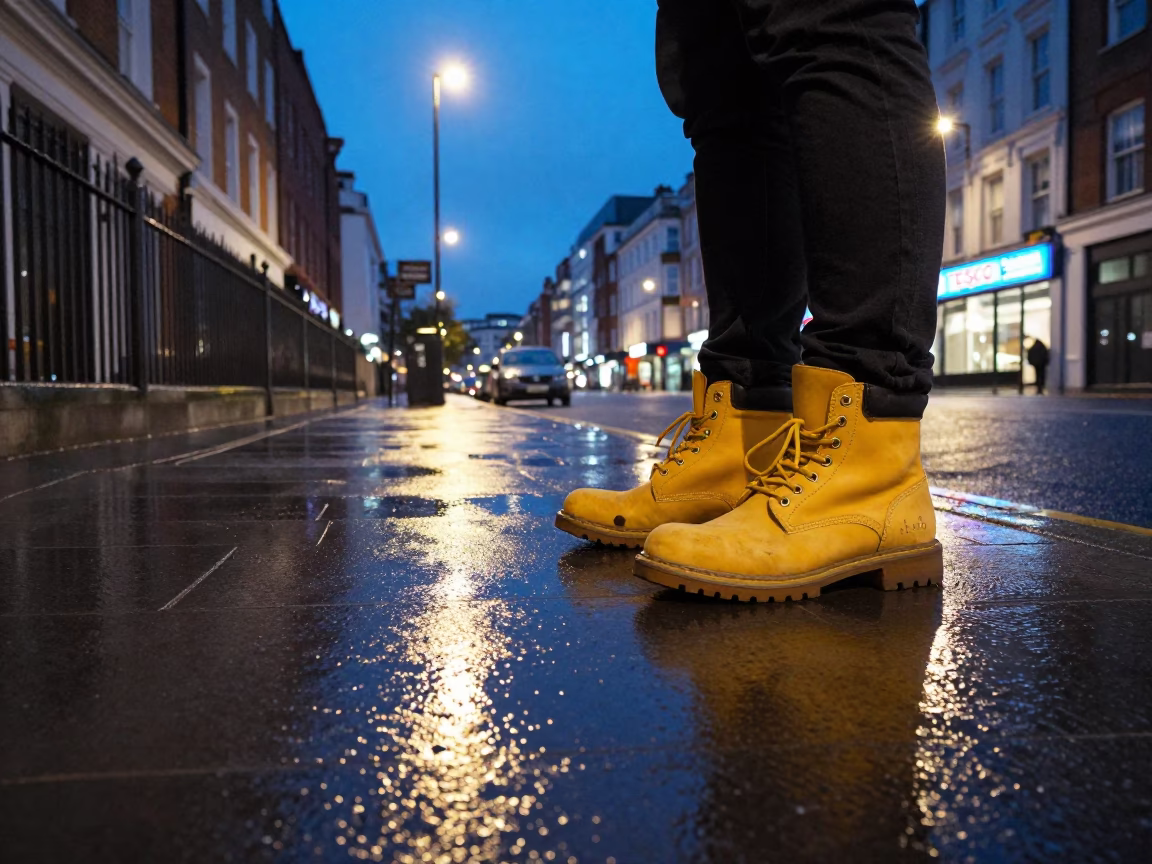 Yellow Boots in London in in London, United Kingdom