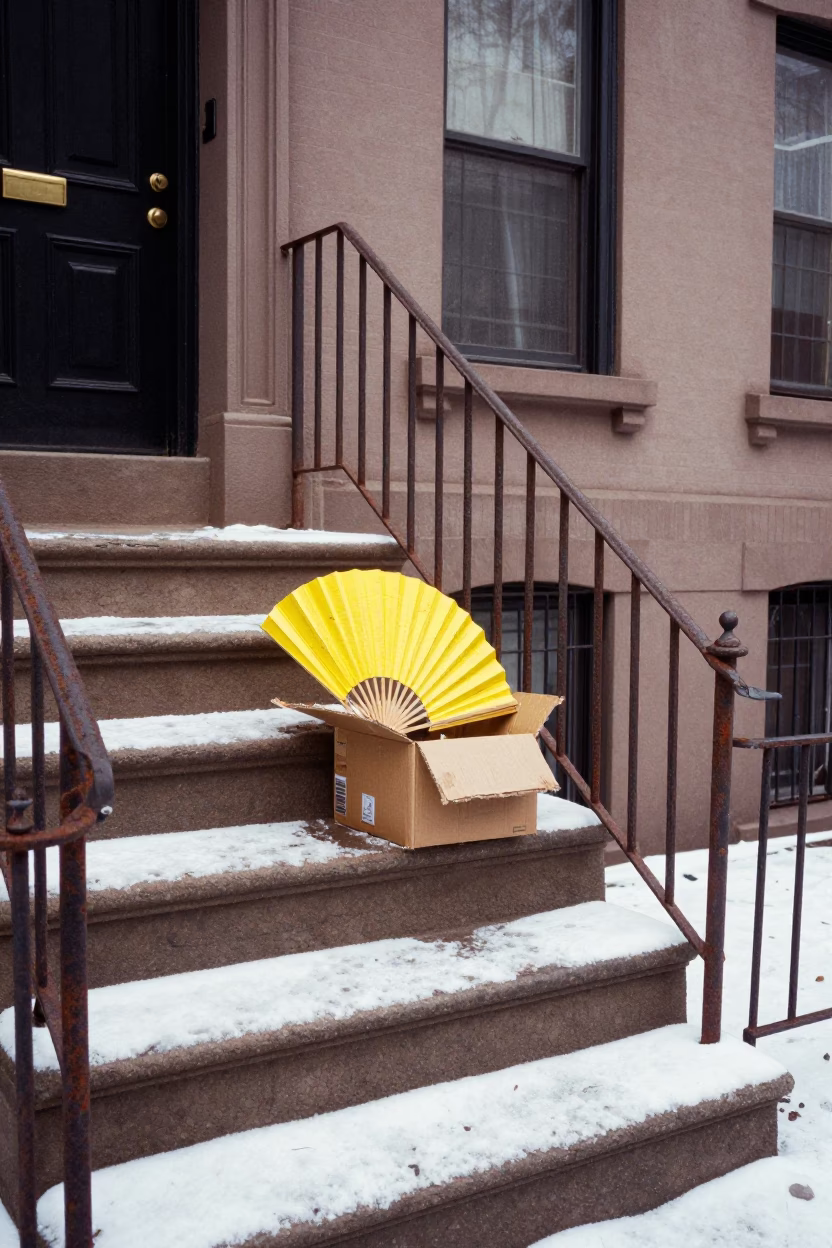 Yellow Fan in New York in in New York, New York, United States