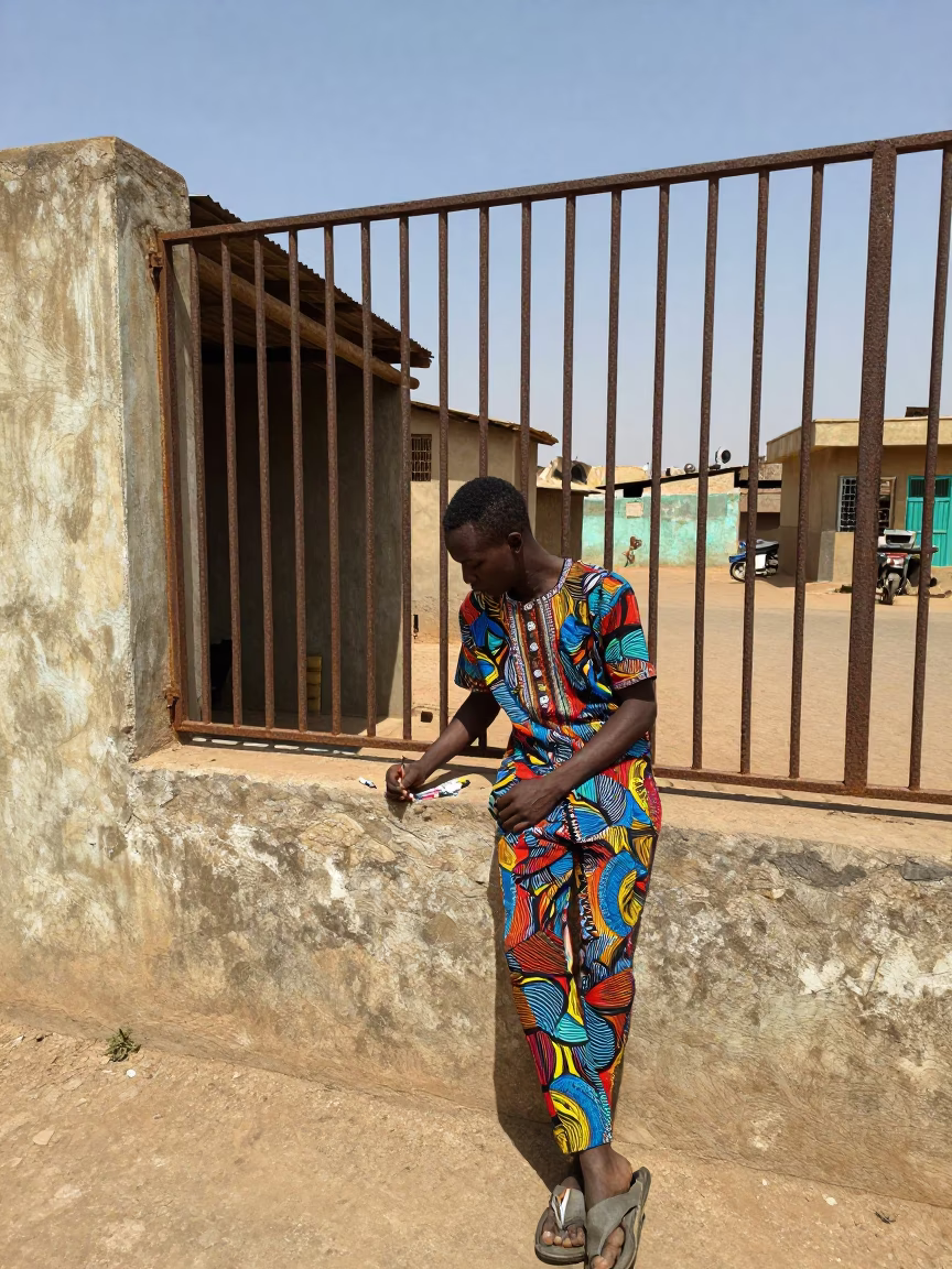 Young Man in Dakar in in Dakar, Senegal