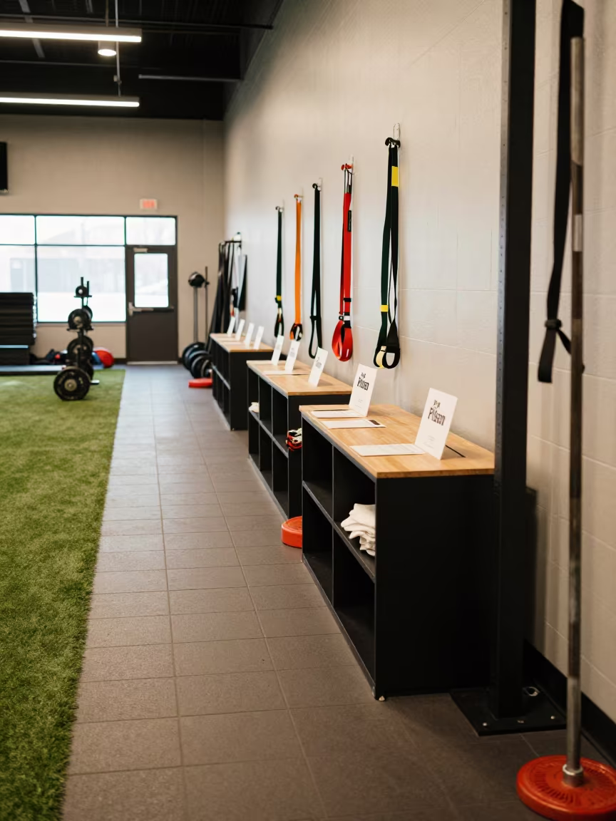 Youth Camp Roster Cubby in Chicago Gym in at a gym check-in desk near Pilsen, Chicago