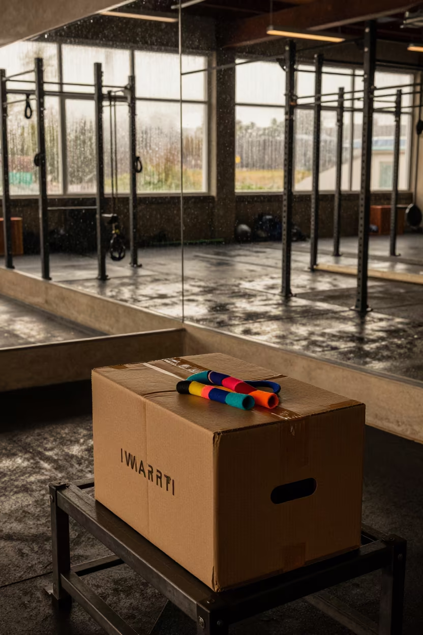 Youth Camp Wristband Box in Warri Strength Room in inside a strength room in Warri