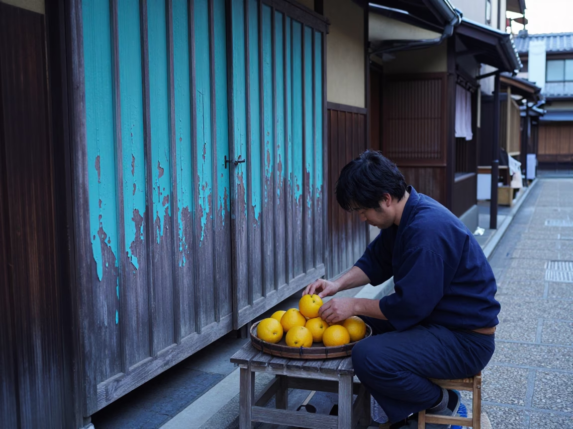 Yuzu Fruits in Kyoto in in Kyoto, Japan