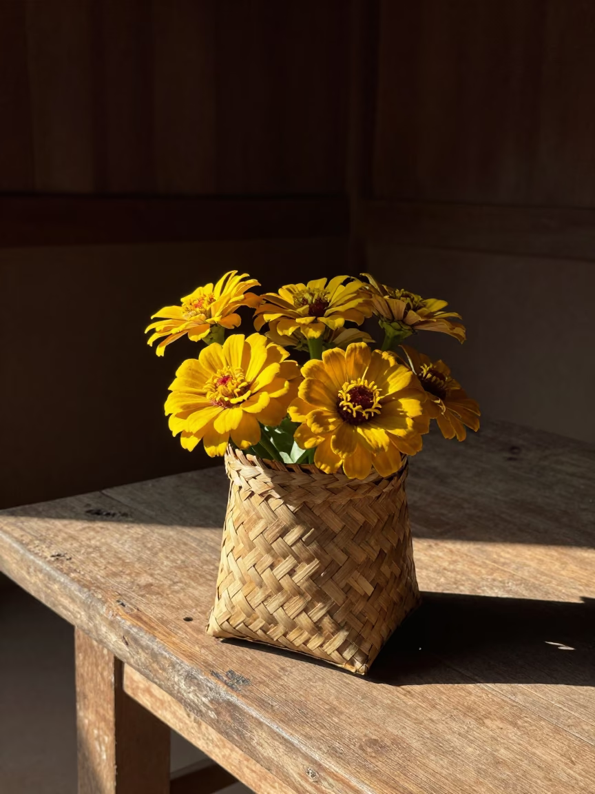 Zinnia in Luang Prabang in in Luang Prabang, Laos