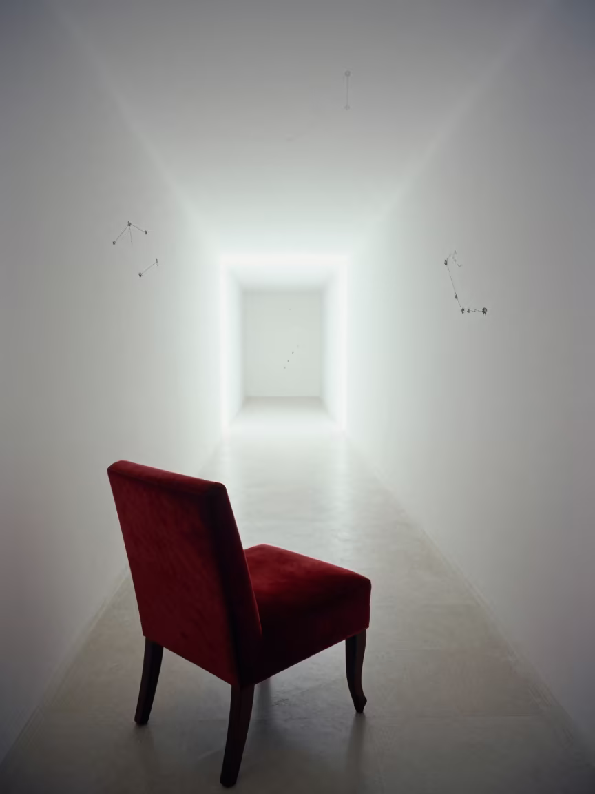 Zodiacal Corridor Extending from Velvet Chair in on a velvet chair near Chunxi Road, Chengdu