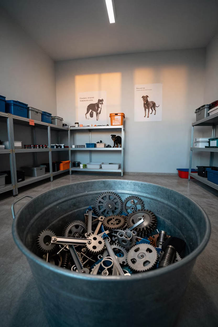 Zurich Pet Adoption Reunion Gear Bin Before Sunrise in inside an adoption room in Zurich